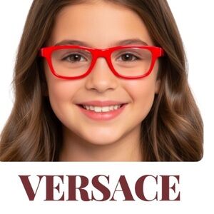 New Authentic Versace luxury designer kids signature prescription eyeglasses